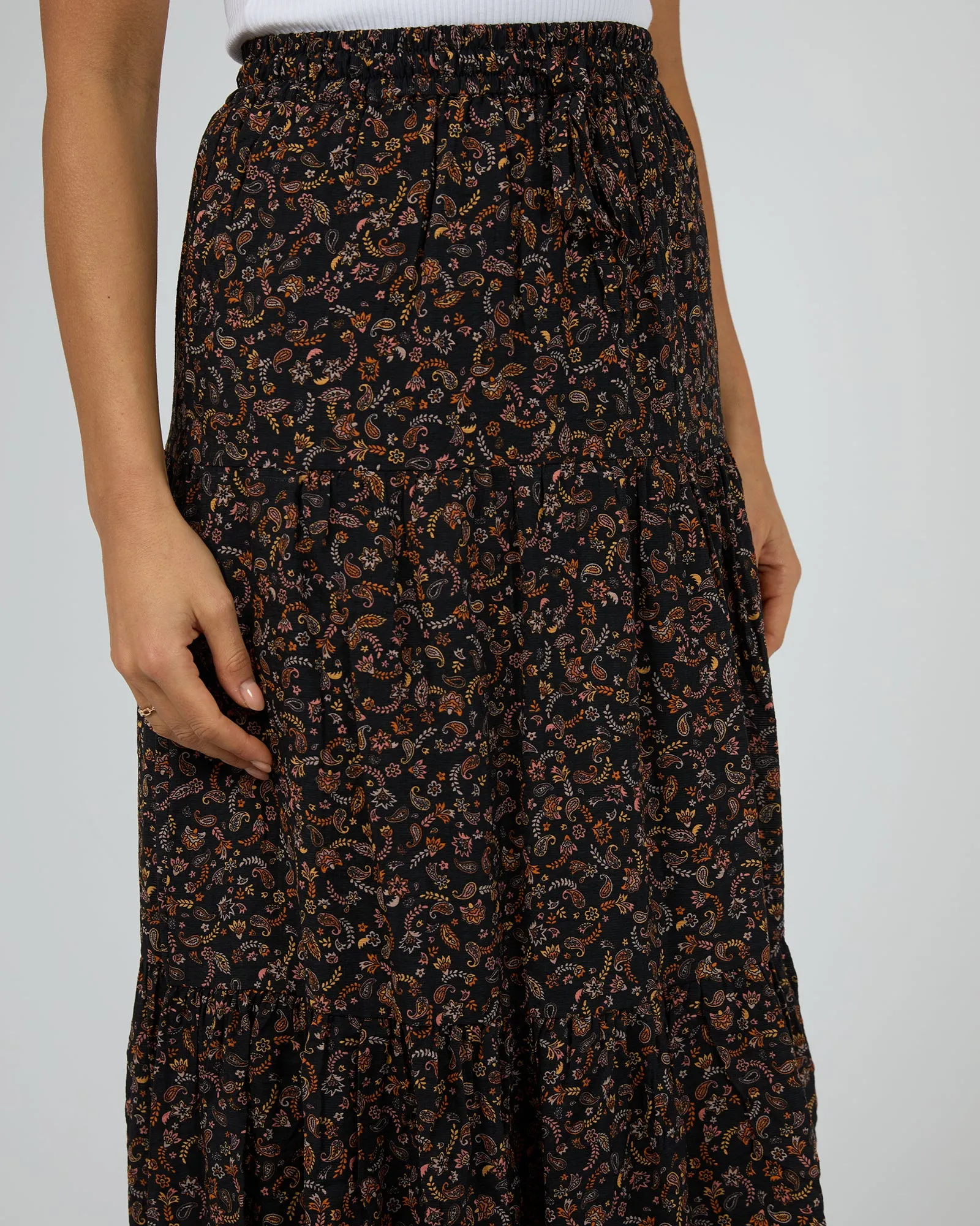 All About Eve Pip Maxi Skirt Print