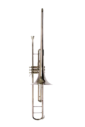 B - U.S.A. WTB-NKV Valve Trombone Outfit - Nickel