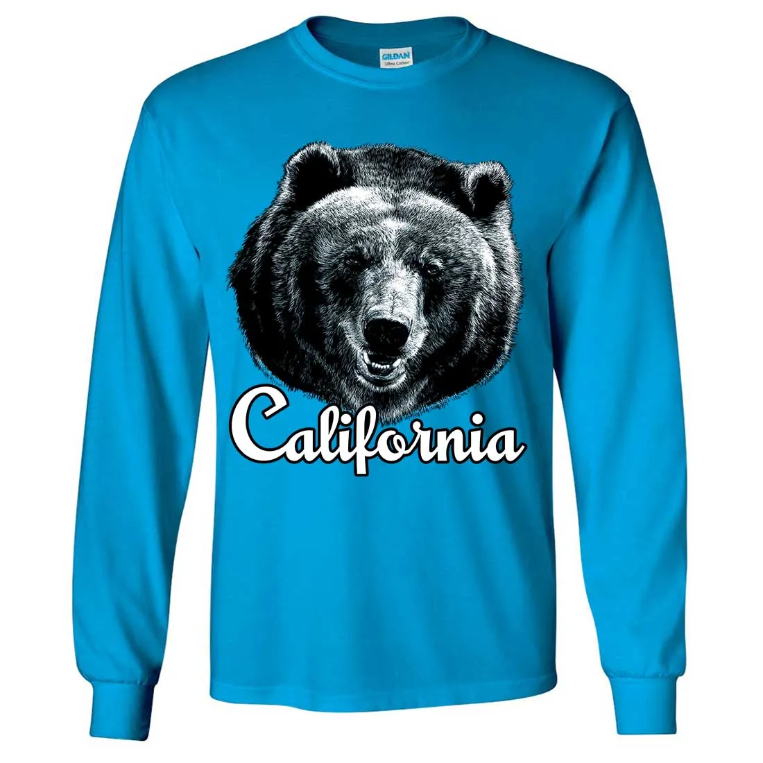 California Grizzly Bear Long Sleeve Shirt