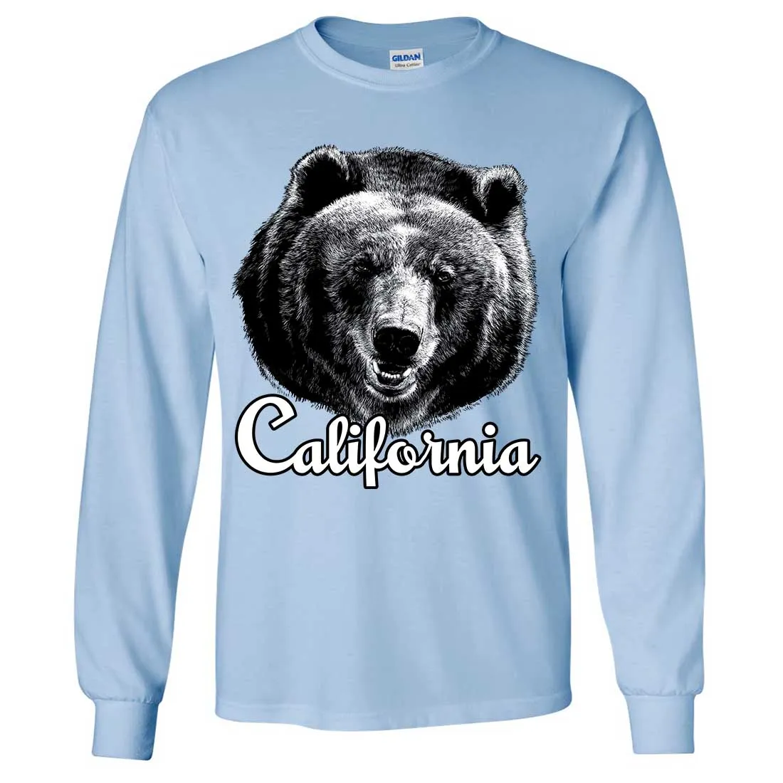 California Grizzly Bear Long Sleeve Shirt