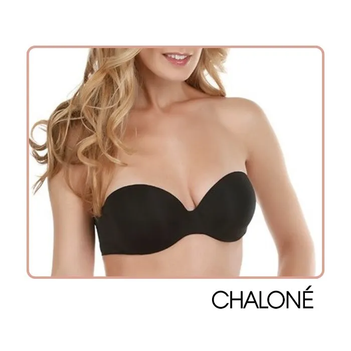 Chalone Stay For Sure Non Slip Secured Strapless Bra for Full Figure