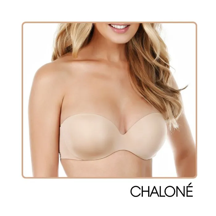 Chalone Stay For Sure Non Slip Secured Strapless Bra for Full Figure