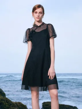 Cheongsam Short Sleeve Dress