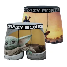 CRAZYBOXER The Mandalorian Walking  Men's Boxer Briefs (2 pack)