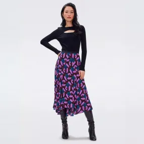 Debra Skirt in Huge Autumn Berries Pink