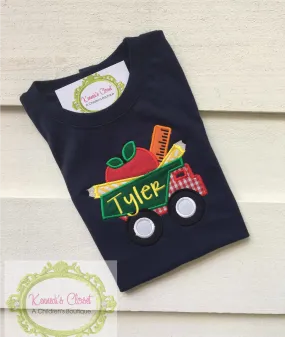 Dump Truck School Supplies Shirt