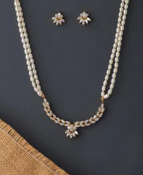 Exquisite Real Pearl Necklace Set