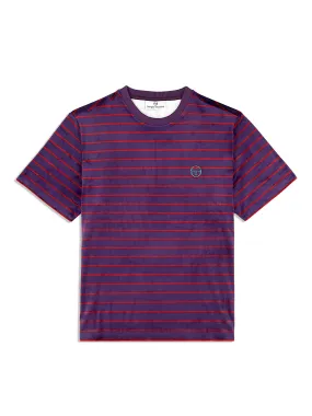 Foggia Velour T-Shirt- Blackberry Cordial