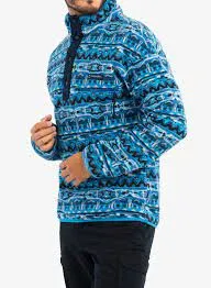 Helvetia Half Snap Fleece - Bright Indigo 8