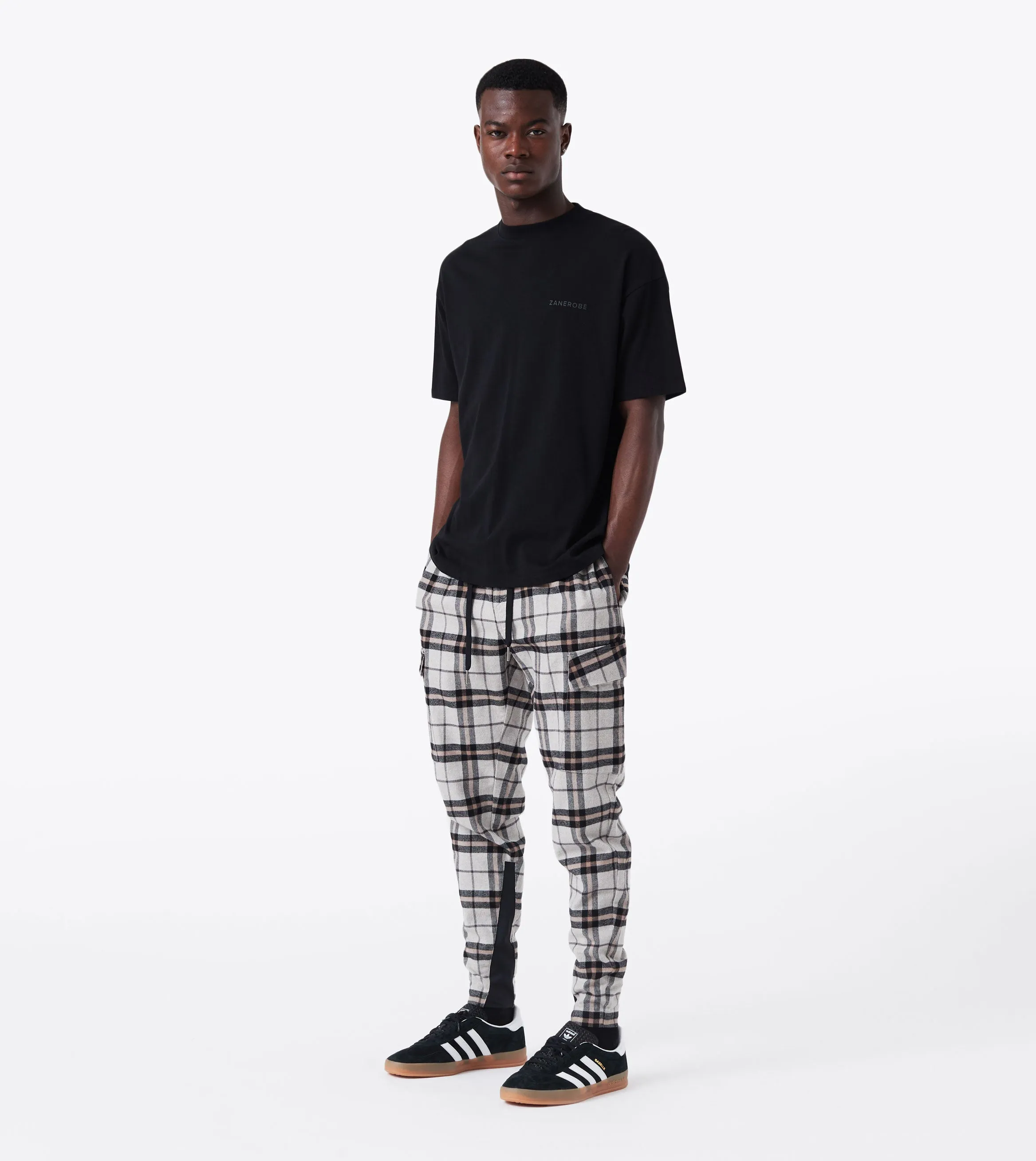 Hike Jumpa Plaid Pant Sandstone/Ash