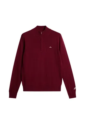 Kian Zipped Sweater / Cabernet