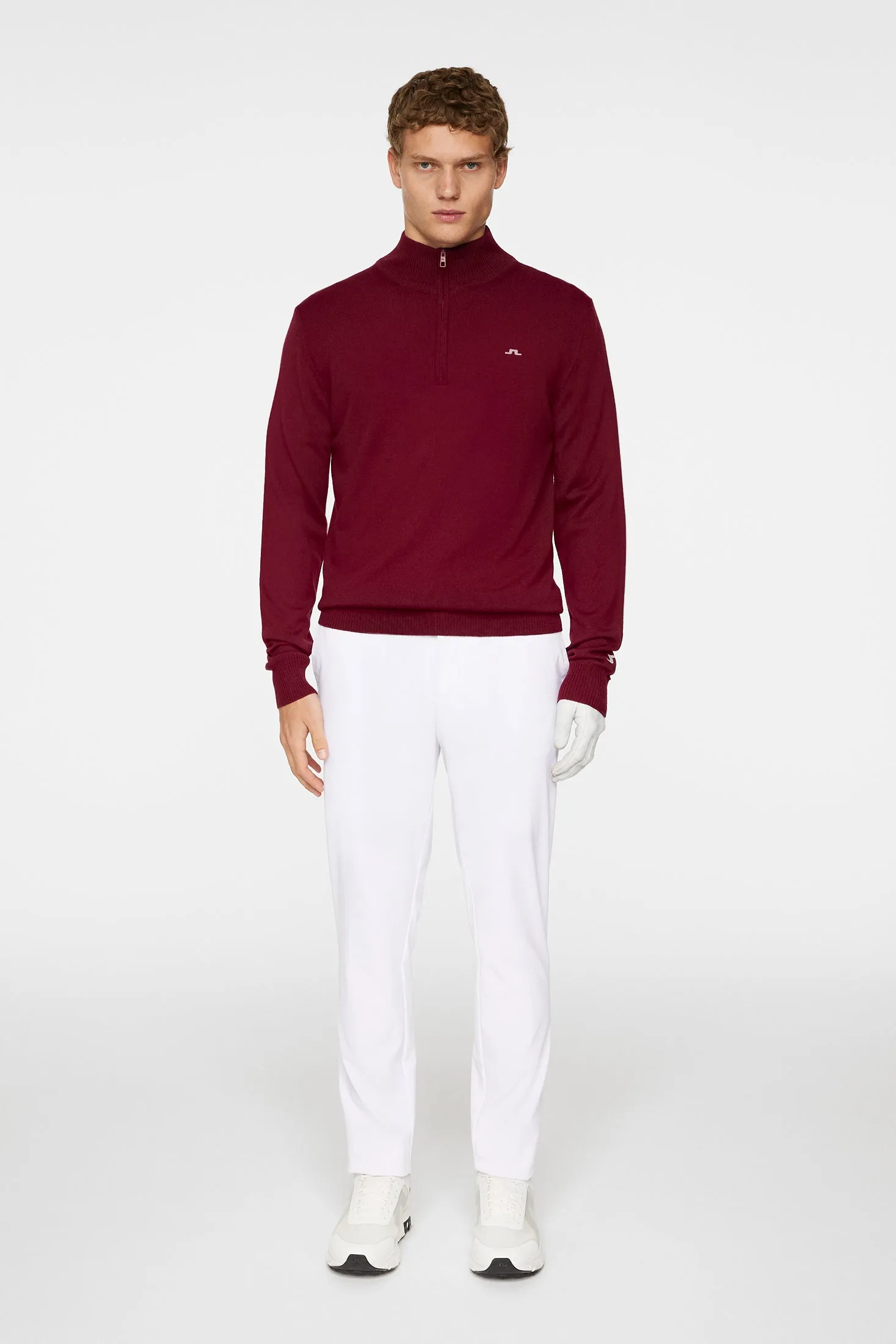 Kian Zipped Sweater / Cabernet