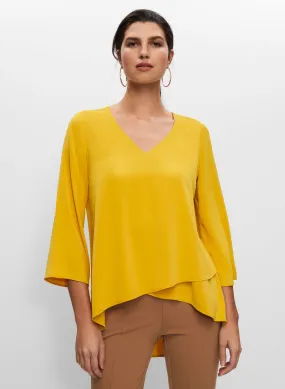 Layered Effect Asymmetric Blouse