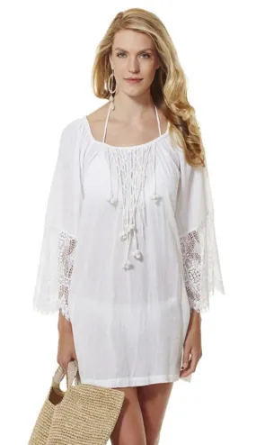 Montage Short Kaftan White