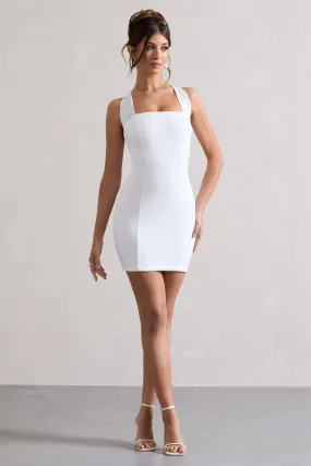 Soul | White Bodycon Halter-Neck Mini Dress