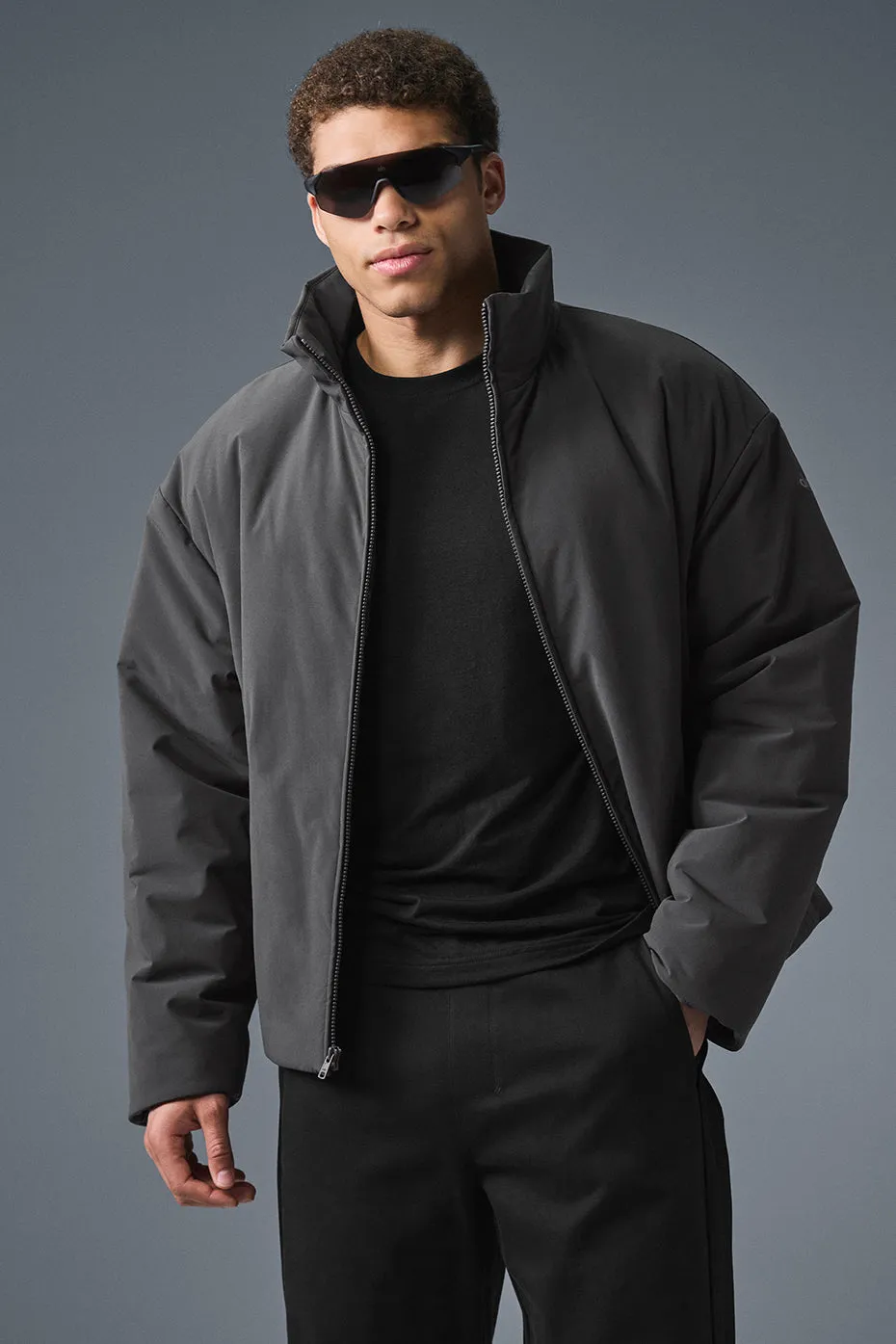 Stretch Woven Notable Jacket - Anthracite