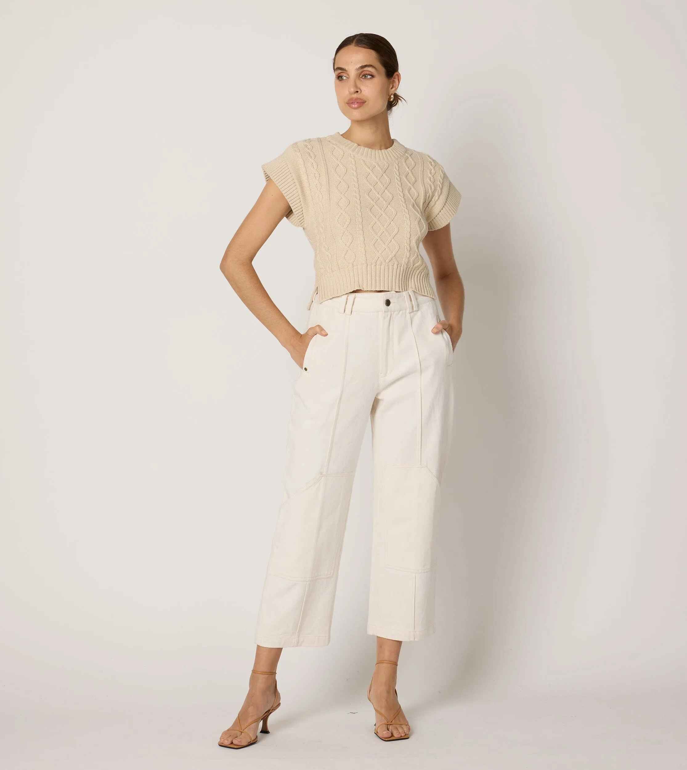 Taylor Trouser | Dark Ivory