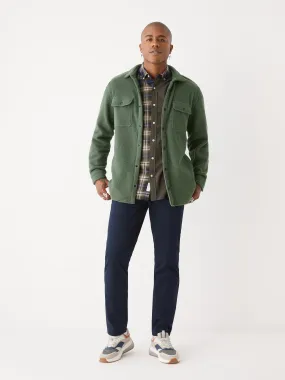 The Fleece Overshirt in Green Ivy