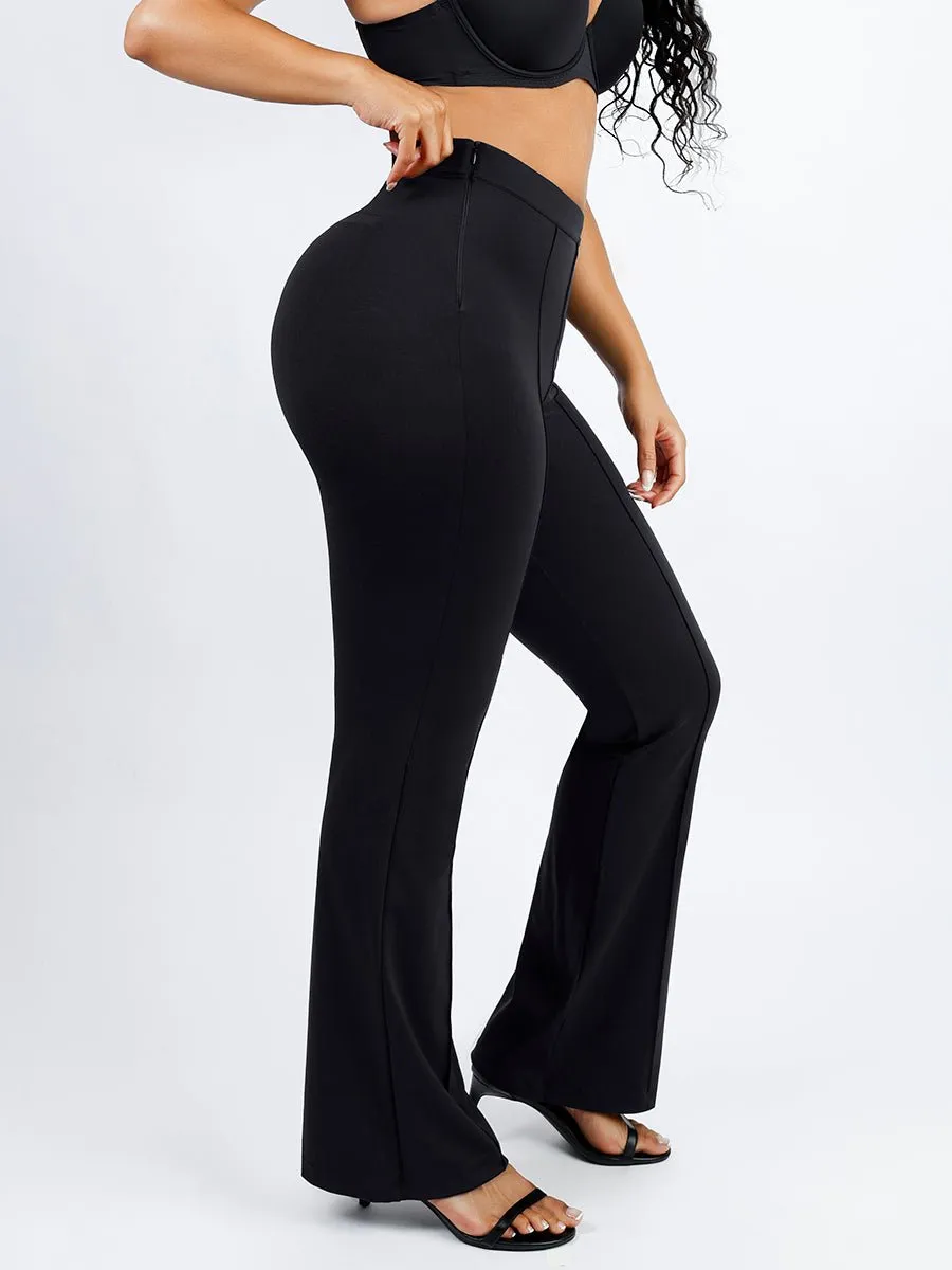 Theresa - High Waist Built-in Shaping Short Flare Broek