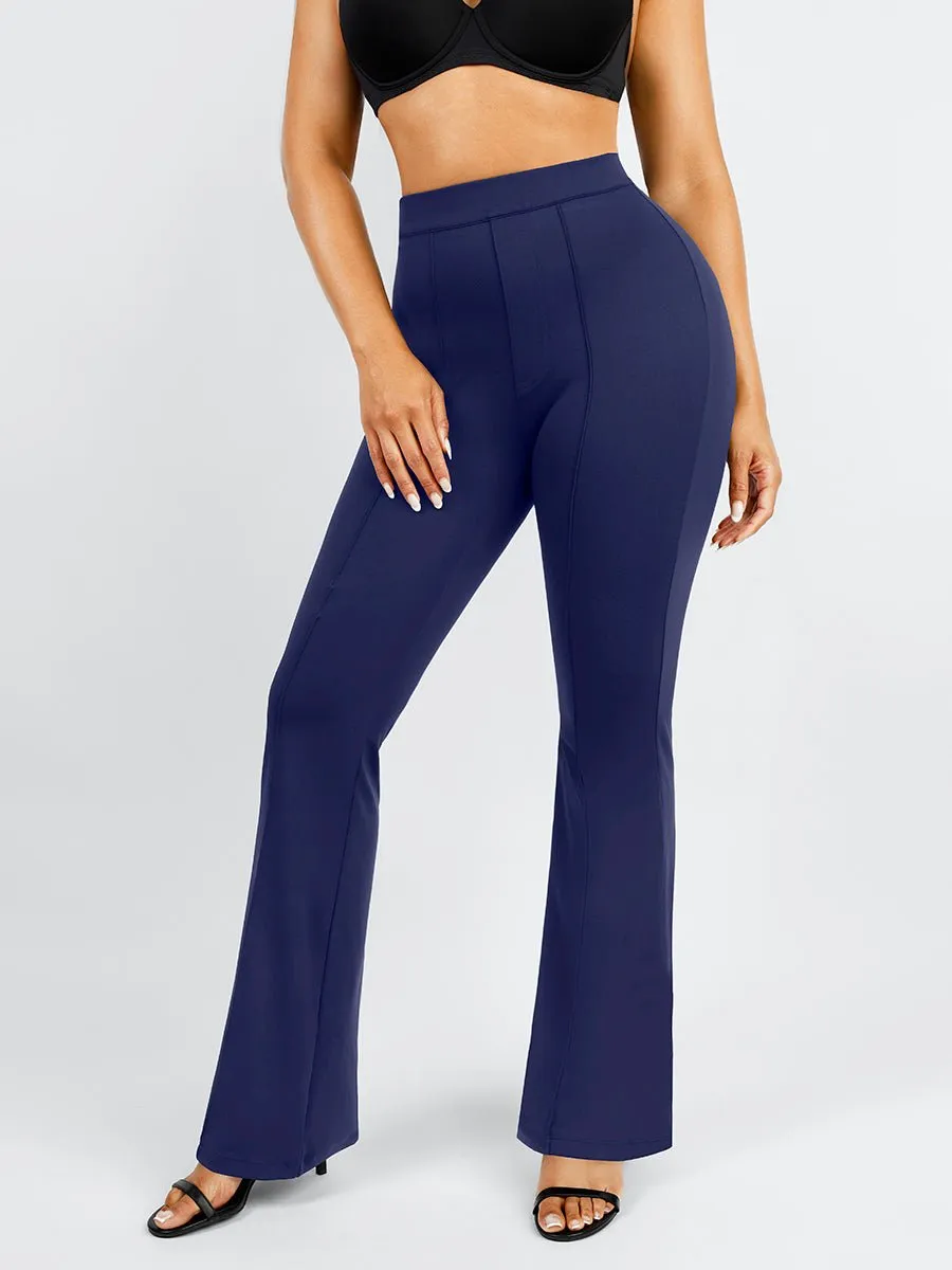 Theresa - High Waist Built-in Shaping Short Flare Broek