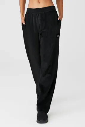 Velour Baller Pant - Black