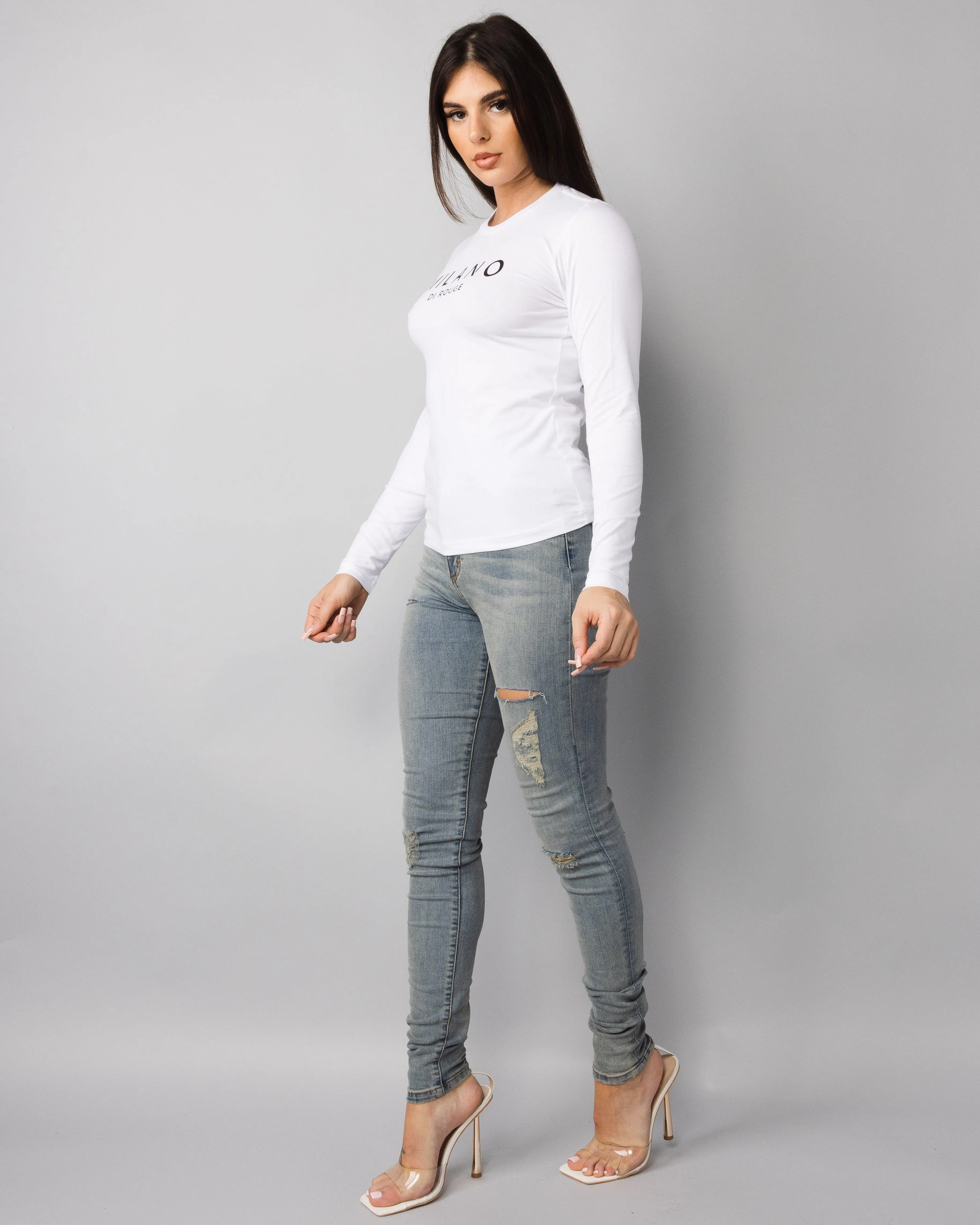 Women's Long Sleeve Lux Signature Tee